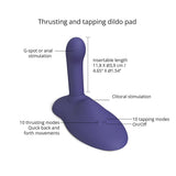 Love To Love Gofast Thrusting Vibrator Midnight Indigo features thrusting and tapping functions.