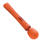 Fun Factory Vim Wand Massager Orange with grooved texture for intense pleasure and relaxation.