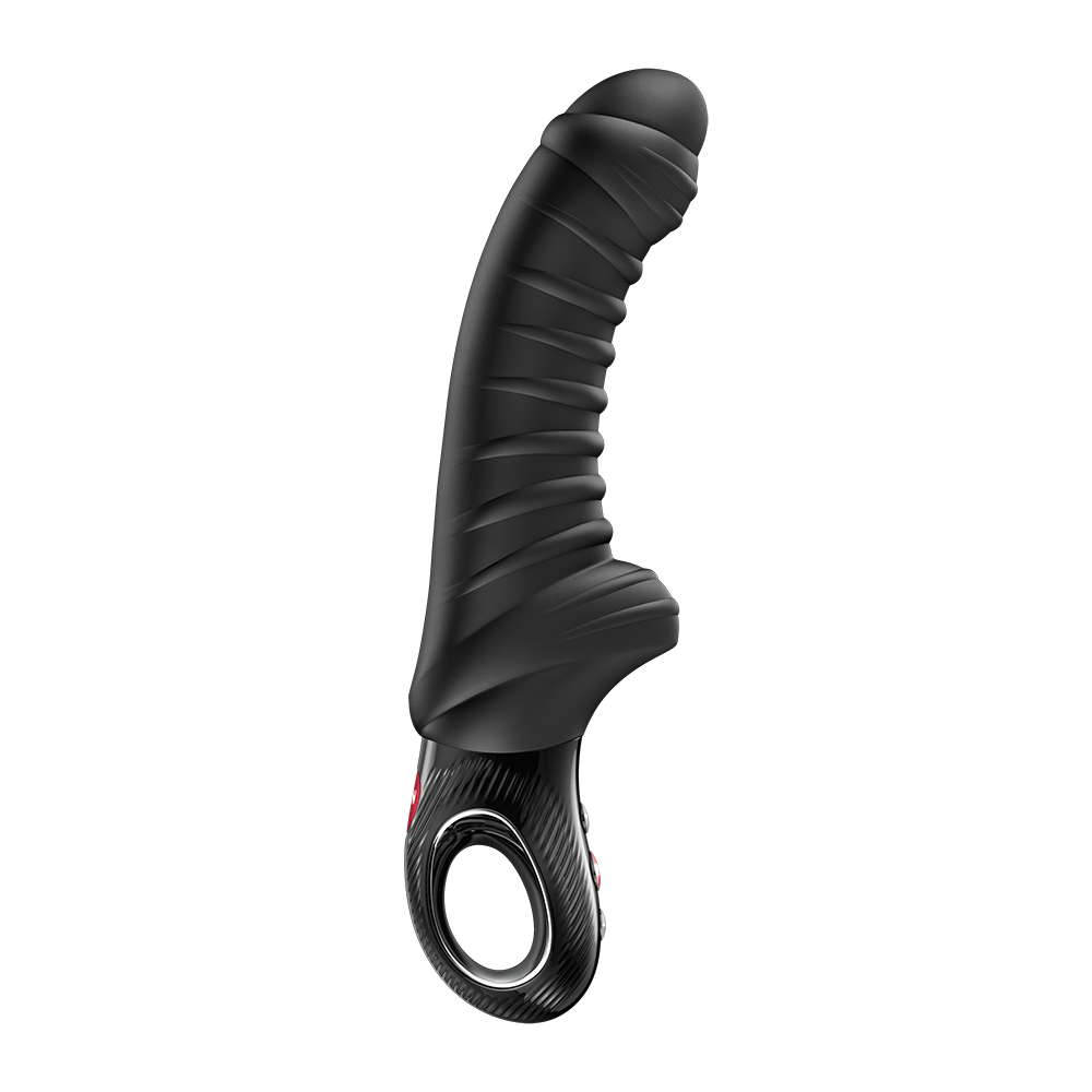 Fun Factory Tiger G-Spot Vibrator Black with a flexible and textured silicone design for enhanced pleasure.