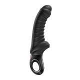 Fun Factory Tiger G-Spot Vibrator Black with a flexible and textured silicone design for enhanced pleasure.