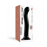 Strap-On-Me P&G Spot Dildo Extra Large Black in packaging showcasing its ergonomic design.