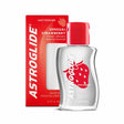 Astroglide Water-based Lubricant Strawberry 2.5 Oz packaging with strawberry flavor and aroma