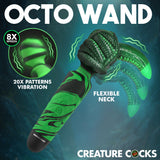 Octo Wand Silicone Vibrating Wand with Attachment featuring flexible neck and textured tentacle design.