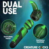 Octo Wand Silicone Vibrating Wand with Attachment featuring a textured head and tentacle attachment for enhanced stimulation.