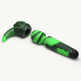 Octo Wand Silicone Vibrating Wand with Attachment, featuring a broad head and textured tentacle attachment.