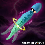 Creature Cocks Deep Squirmer Squirming Silicone Vibrator showcasing vibrant colors and swirling tentacle design.