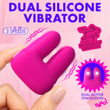 Bang Dual Silicone Clitoral Vibrator Pink with dual motor stimulation and 3 vibration speeds.