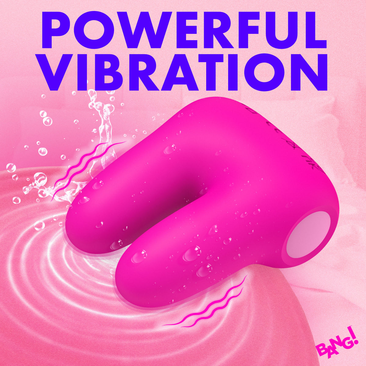 Bang Dual Silicone Clitoral Vibrator Pink with powerful vibration features, designed for enhanced pleasure.