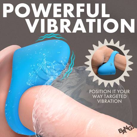 Bang Vibrating Silicone C-Ring Black showcasing powerful vibration and targeted stimulation for enhanced pleasure.