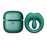 ZALO Apis Vibrating Couples Ring Turquoise Green in modern design with storage case.