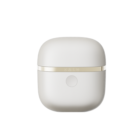 ZALO Apis Vibrating Couples Ring Ivory White - premium compact design in ivory with gold accents.