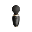 ZALO AVA app-controlled black smart wand massager with DirectPower 2.0 and heating function, luxurious dual-layer silicone head