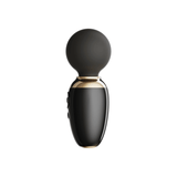 ZALO AVA black app-controlled smart wand massager with DirectPower 2.0 technology and heating function, smooth dual-layer silicone head.