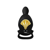 ZALO Bayek Vibrating Couples Ring in Obsidian Black with 8 Vibration Modes | Waterproof Silicone Sex Toy with Remote Control