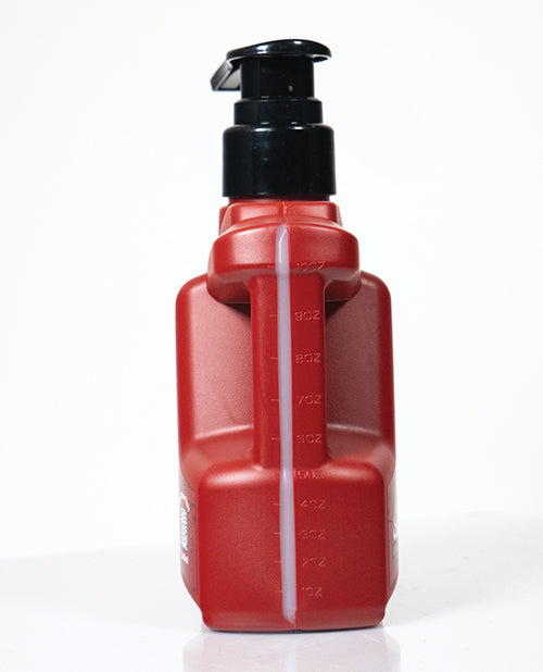 Cock Oil Water-based Lubricant With Pump Bottle 10 Oz displayed in a red pump bottle for easy dispensing.