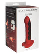 ElectraStim Silicone Fusion Komodo Electro Dildo Red Black packaging showcasing multiple uses.