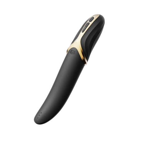 ZALO Aurora Series EVE Oral Simulator Vibrator Black with Dual Motors and Heating Function