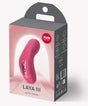 Fun Factory Laya III Lay-on Vibrator Magenta packaging showcasing ergonomic design and vibrant color.