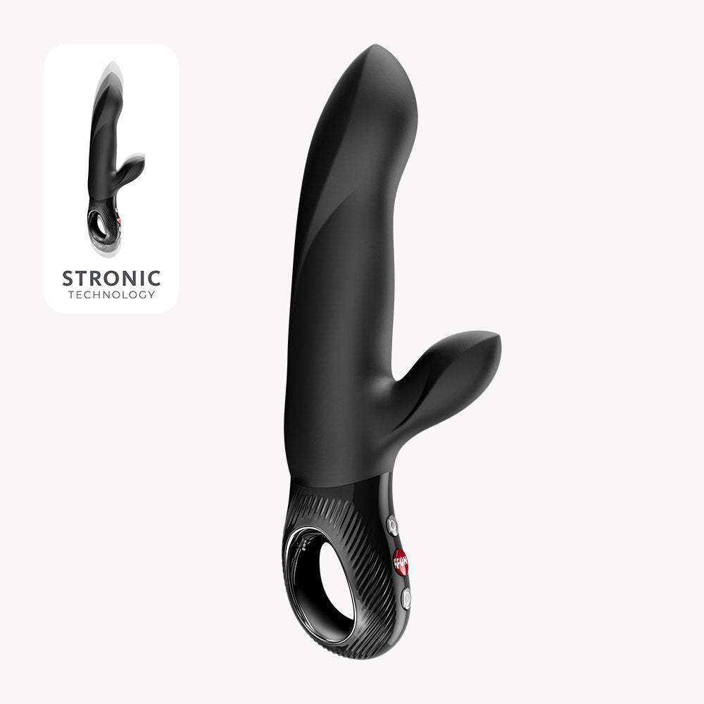 Fun Factory Bi Stronic Arc Vibrator Black features ergonomic LOOP handle and dual stimulation capabilities.
