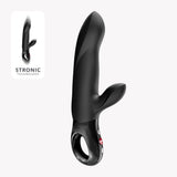 Fun Factory Bi Stronic Arc Vibrator Black features ergonomic LOOP handle and dual stimulation capabilities.