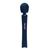 Fun Factory Vim Wand Massager Night Blue with textured grip for deep relaxation and pleasure.