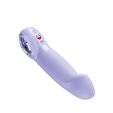 Fun Factory Stronic G Forte Thrusting Pulsator Purple showcasing ergonomic design and thrusting buttons.