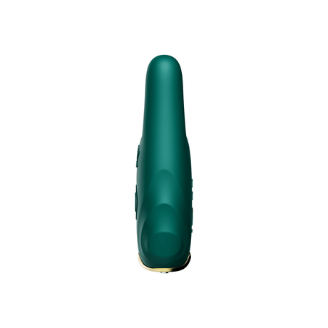 ZALO Nave Vibrating Nipple Clamps Turquoise Green with EasyClamp technology and powerful vibration
