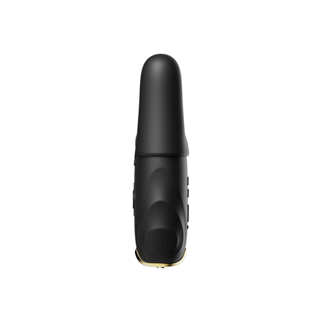 ZALO Nave Obsidian Black Vibrating Nipple Clamp with EasyClamp Technology and Dual Motors for Powerful Nipple Stimulation.