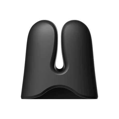 ZALO Nave Vibrating Nipple Clamps in Obsidian Black with EasyClamp technology and dual motors for powerful nipple stimulation