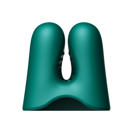 ZALO Nave Vibrating Nipple Clamps in Turquoise Green with EasyClamp technology and dual motors for powerful vibrations.