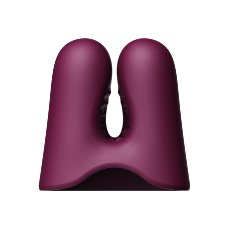 ZALO Nave Vibrating Nipple Clamps Velvet Purple featuring powerful dual motors and EasyClamp technology for legendary nipple play.
