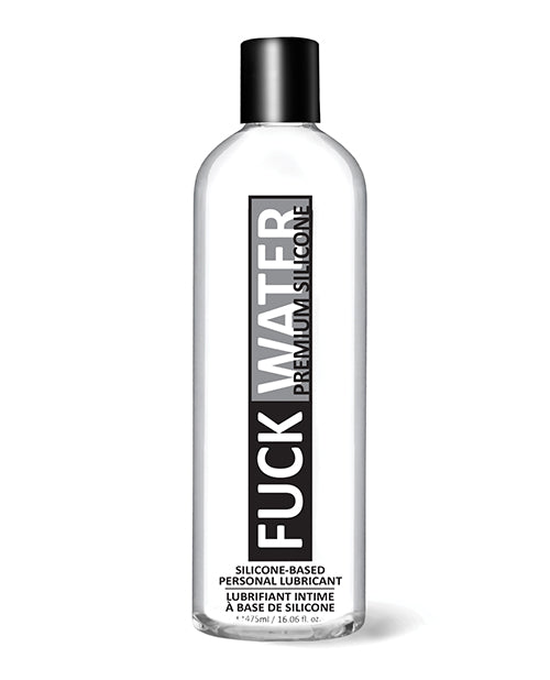 Fuck Water Premium Silicone Lubricant 16 Oz bottle showcasing silicone-based personal lubricant for smooth glide.