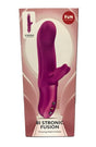 Fun Factory Bi Stronic Fusion Thrusting Rabbit Pulsator Magenta packaging with product details.