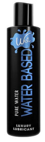 Wet Original Water Based Gel Lubricant 1 Oz bottle with sleek black design and blue text.