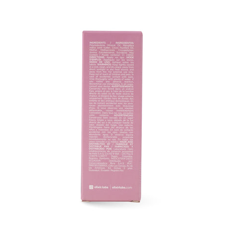 Ingredients and directions for Elixir Magnetic Lip Gloss With Pheromones 5 ml displayed on packaging.