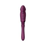 Velvet Purple ZALO Sesh Compact Sex Machine with PowerThrust technology and telescopic range, offering a customizable experience.