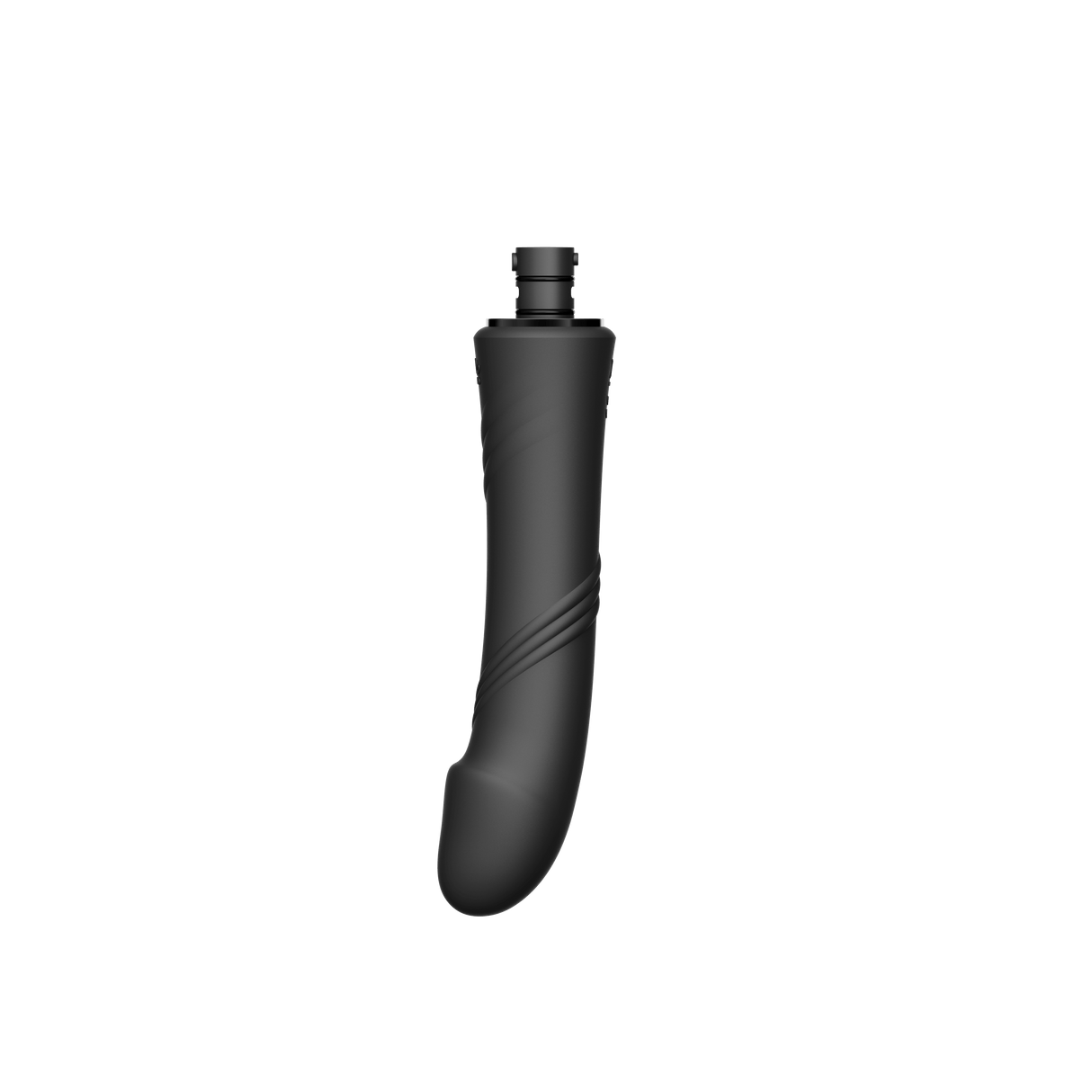 ZALO Sesh Compact Sex Machine in Obsidian Black with PowerThrust technology and replaceable vibrating massage sticks.