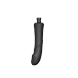 ZALO Sesh Compact Sex Machine in Obsidian Black with PowerThrust technology and replaceable vibrating massage sticks.
