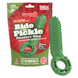 Screaming O Ride The Pickle Pleasure Ring Green packaging featuring a playful design for couples.