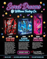 Aladdin Prostate Genie Remote Control Vibrator showcased in an eye-catching display of Sweet Dreams products.