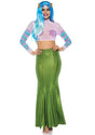 Leg Avenue Shimmer Mermaid Costume Maxi Skirt Green