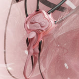 Wearable Panty Vibrator with Egg Vibe by Ueros in pink design positioned for optimal pleasure.
