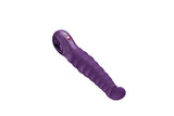 Fun Factory Patchy Paul G-Spot Vibrator Dark Violet with ribbed design and flexible shaft for deep vibrations.