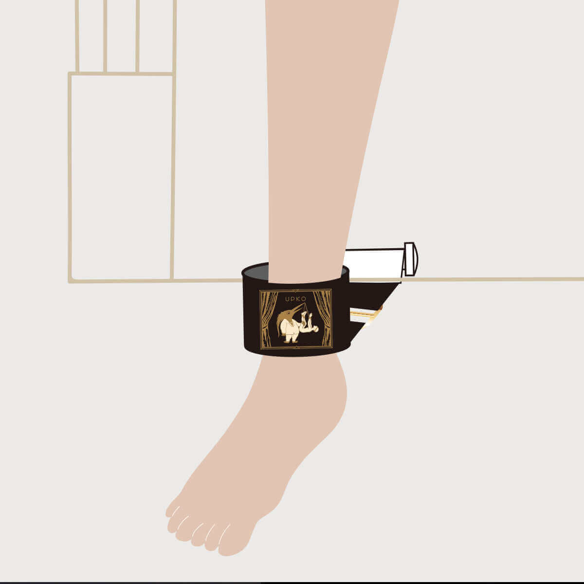 UPKO Under the Door Ankle Restraints