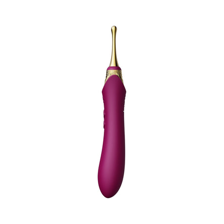 ZALO Bess Clitoral Massager Velvet Purple with DirectPower technology for accurate stimulation against white background.