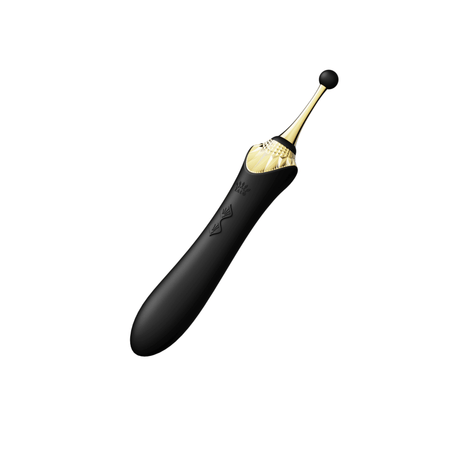 ZALO Bess Clitoral Massager in Obsidian Black with DirectPower technology for precise stimulation.