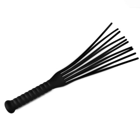 Fun-Mates Silea silicone whip flogger with an easy grip handle for comfort and control, 16.5 inches long.