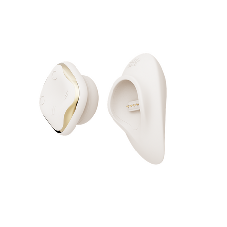 ZALO Deya Wearable Smart Dual Vibrator with App Control shown in white modular design.