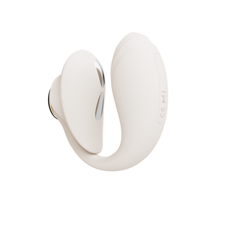 ZALO Deya Wearable Smart Dual Vibrator with App Control in a sleek design for hands-free use.