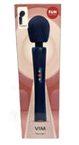 Fun Factory Vim Wand Massager Night Blue packaging with specifications and flexible design.
